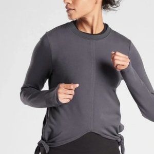 Athleta Purple Samsara Side Tie Sweatshirt XS NWT
